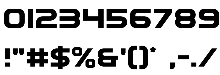 Eurofighter Font OTHER CHARS