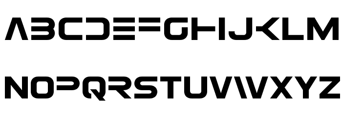 Eurofighter Font LOWERCASE