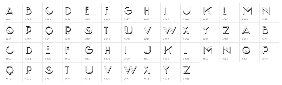 Europa Regular Character Map