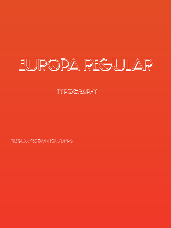 Europa Regular Poster