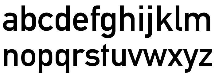 EuropaMittelschrift Font LOWERCASE