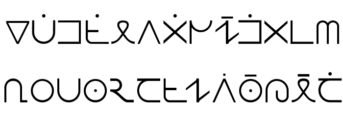 Europaphon Font LOWERCASE