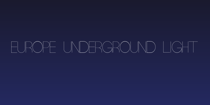 Europe Underground Light Social Header