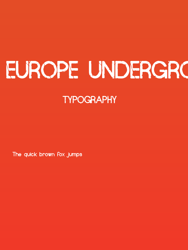 Europe Underground Worn Poster
