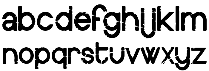 Europe Underground Worn Font LOWERCASE