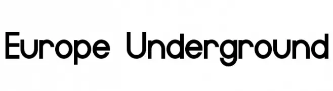 Europe Underground  Fuentes Gratis Descargar