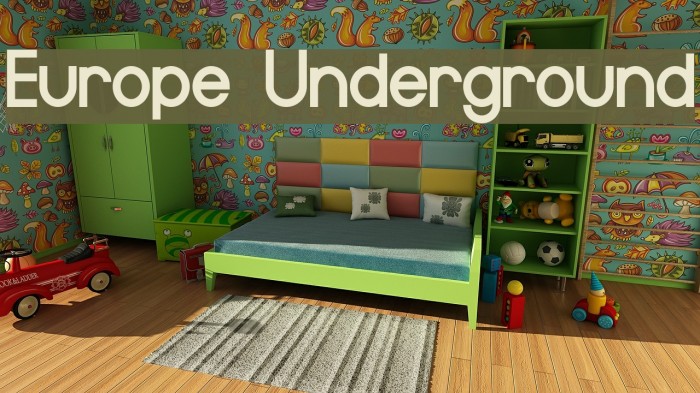 Europe Underground Шрифта examples