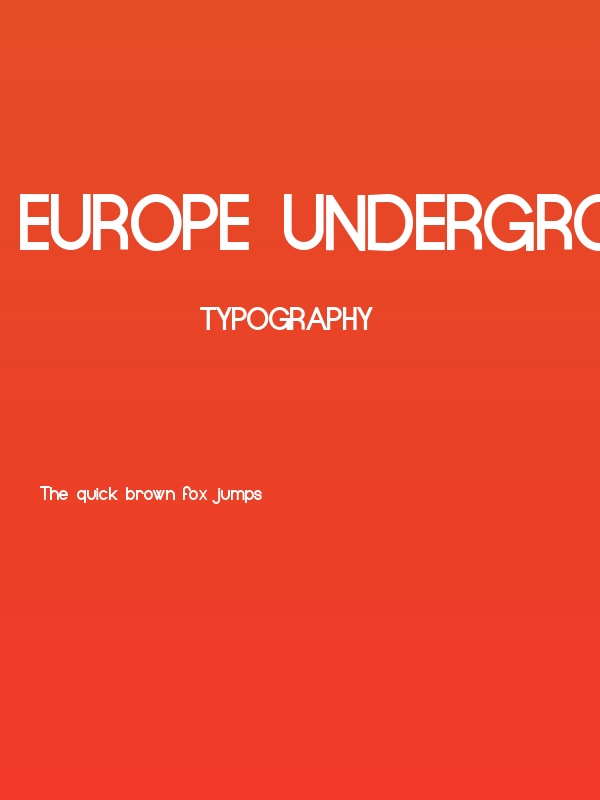 Europe Underground Poster