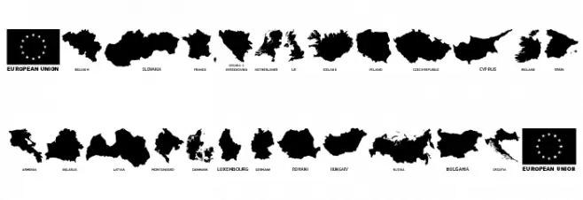 Europe Fonte MAIÚSCULAS