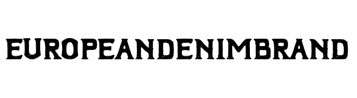 European Denim Brand  フリーフォントのダウンロード