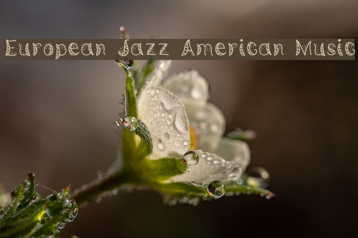 European Jazz American Music Font examples
