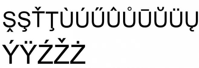 European SansSerif Polices MINUSCULES