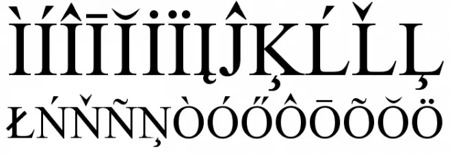 European Serif Fuentes MAYÚSCULAS