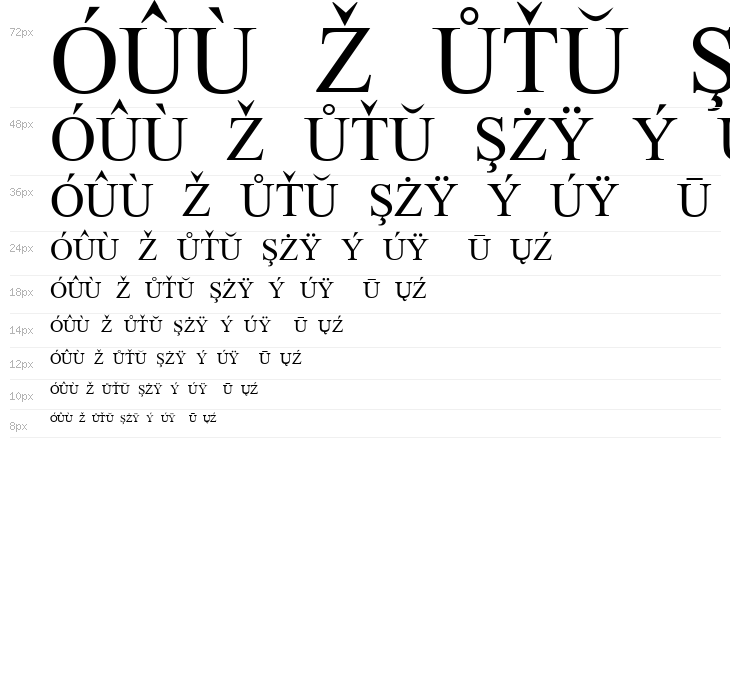 European Serif Waterfall