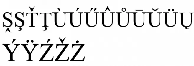 European Serif Fonte MINÚSCULAS