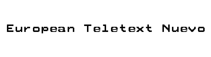 European Teletext Nuevo  免费字体下载