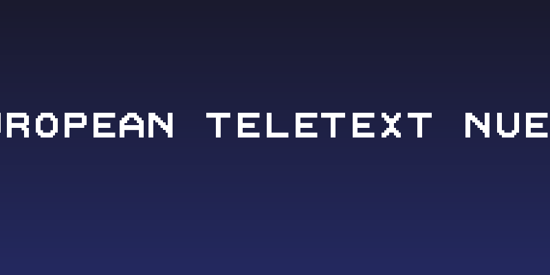 European Teletext Nuevo Social Header