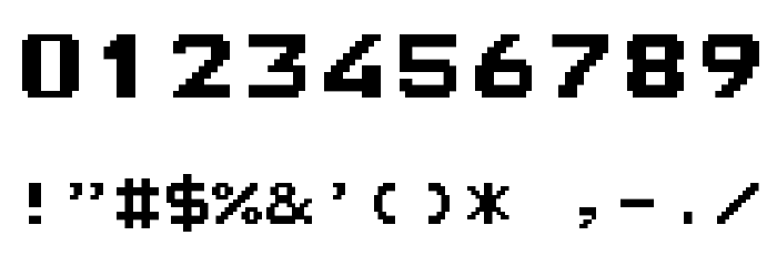 European Teletext Font OTHER CHARS