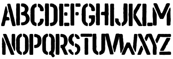 European War Шрифта ВЕРХНИЙ