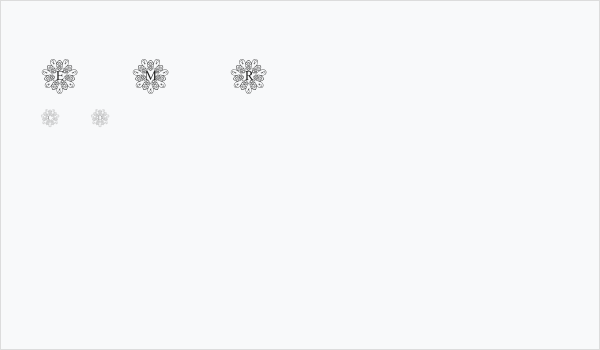 EuropeanMonogram-Regular Business Card