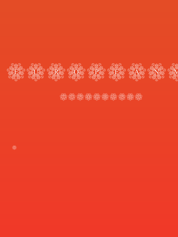 EuropeanMonogram-Regular Poster