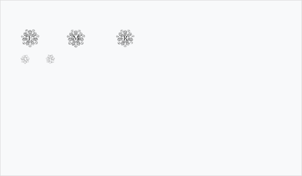 EuropeanMonogram-Regular Business Card