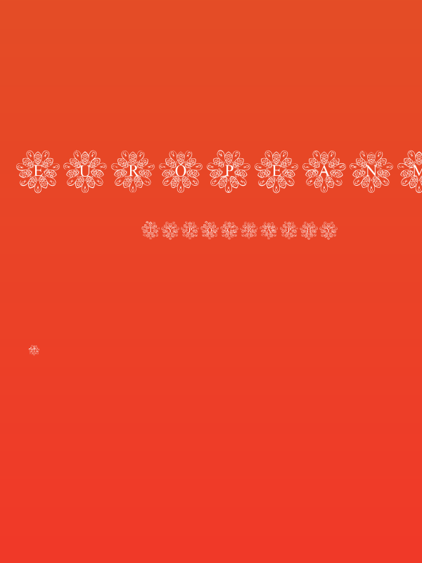 EuropeanMonogram-Regular Poster