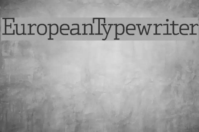 EuropeanTypewriter Example 3