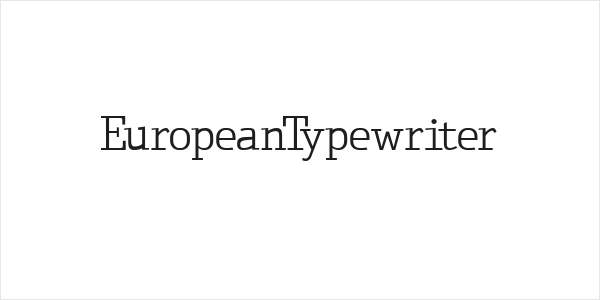 EuropeanTypewriter Logo