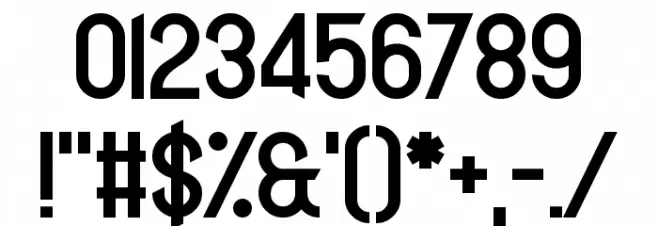 Europhonic Font OTHER CHARS