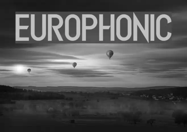 Europhonic Font examples