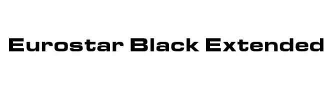 Eurostar Black Extended  Скачать бесплатные шрифты