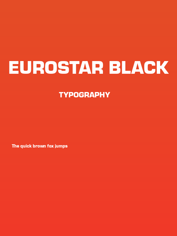 Eurostar Black Poster