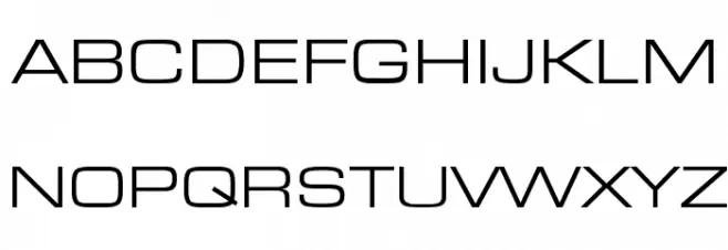 Eurostar Regular Extended Schriftart Groß