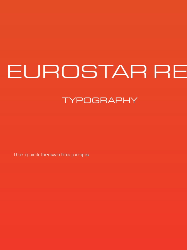 Eurostar Regular Extended Poster