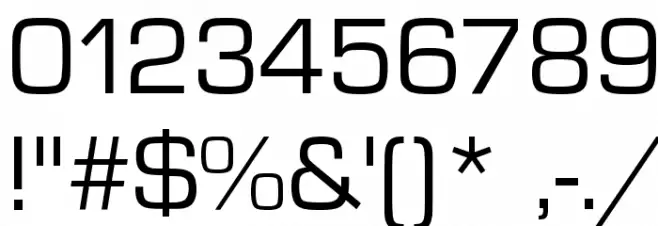 Eurostar Font OTHER CHARS