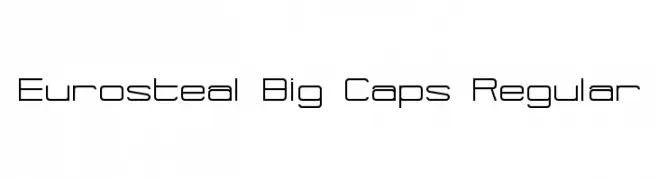 Eurosteal Big Caps Regular  Frei Schriftart Herunterladen