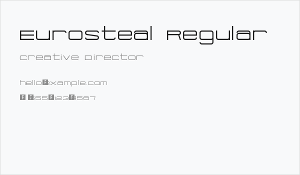 Eurosteal Regular Business Card