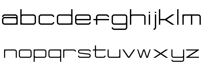 Eurosteal Regular Font LOWERCASE