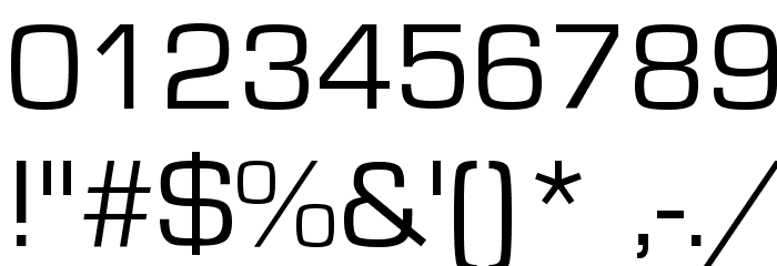 Eurostile Font OTHER CHARS