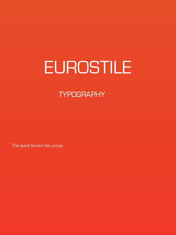 Eurostile Poster