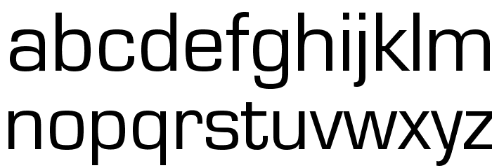 Eurostile Font LOWERCASE