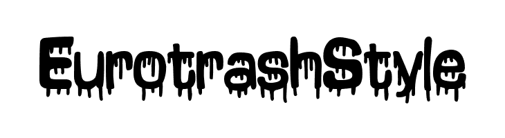 Eurotrash Style  Free Fonts Download