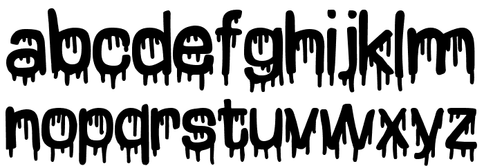Eurotrash Style Font LOWERCASE