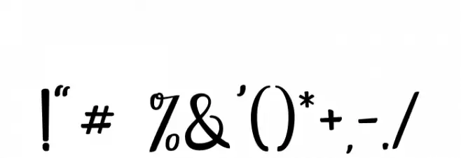 Eurotrophya Font OTHER CHARS