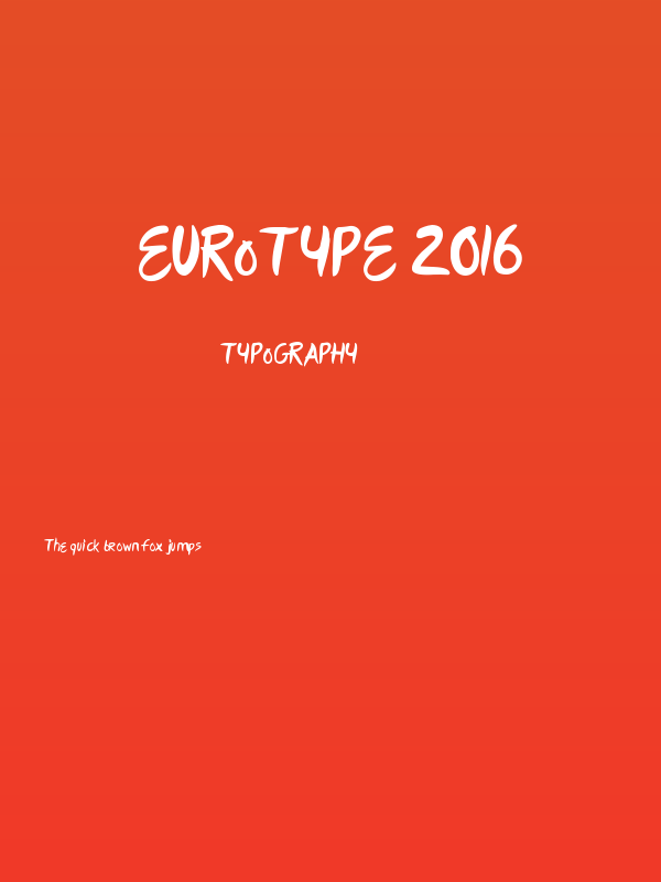 Eurotype 2016 Poster