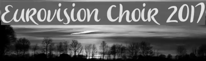 Eurovision Choir 2017 Font examples