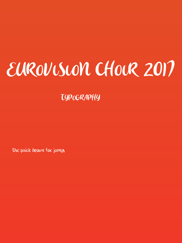 Eurovision Choir 2017 Poster