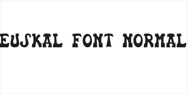 Euskal Font Normal Logo