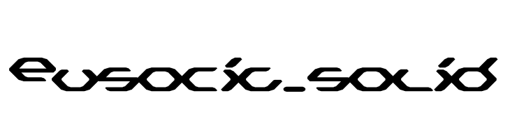 Eusocia_solid  baixar fontes gratis